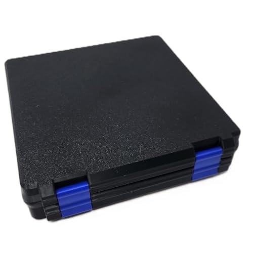3D Printed - 3ml Vial Storage Case - Freezer Safe Hard Shell Peptide Case for Home, Fridge, Travel (Black/Blue, 100 3ml Vials)