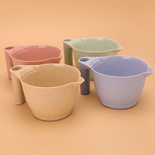 Pink Hair Dye Mixing Bowl Set 17x9cm - Reusable Salon & Home Coloring Tools, 2 Pack
