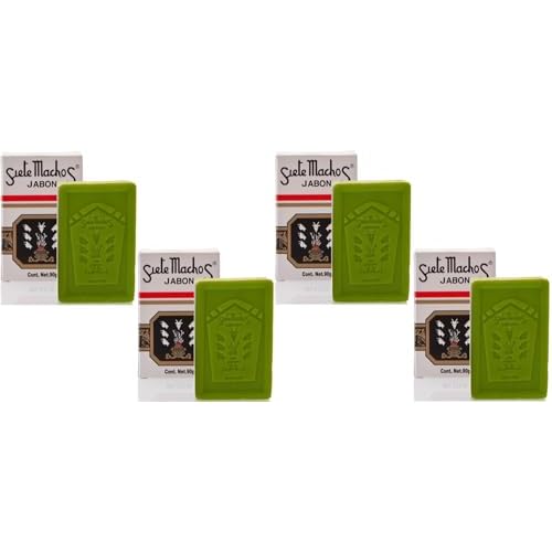 Siete Machos URANIA Soap - Jabon Siete Machos 3.17 oz./90g (4 Pack)