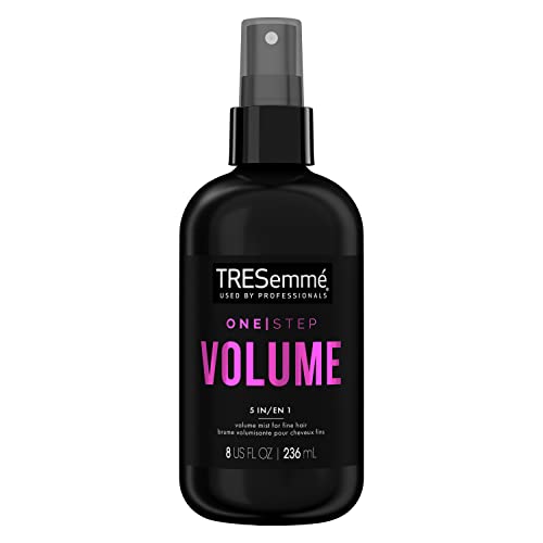 TRESemm? One Step 5-in-1 Volumizing Hair Styling Mist For Fine Hair One Step Volume Hair Care Product for Soft, Weightless Volume 8 oz