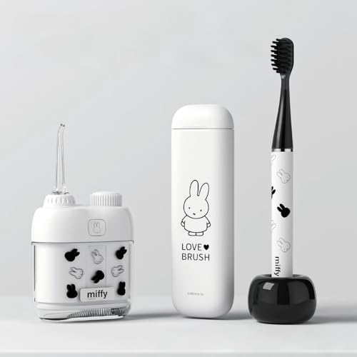MIPOW x Miffy Electric Toothbrush & Water Flosser Combo, Slim USB Rechargeable
