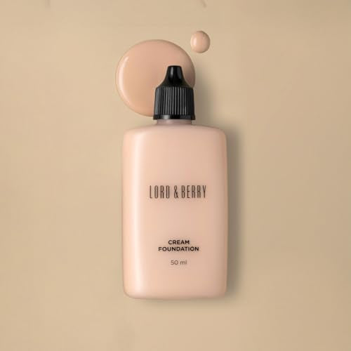 Long Lasting Waterproof Liquid Foundation - Fair Ivory with Vitamin E & Argan Oil - Flawless Full Coverage
