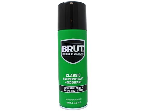 Brut Anti-Perspirant Deodorant Spray 6oz Pack of 4 - 24 Hour Odor Protection