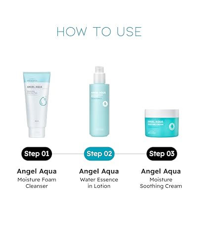 Angel Aqua Moisturizer Lotion - Lightweight Hydrating Skin Care for Sensitive Skin