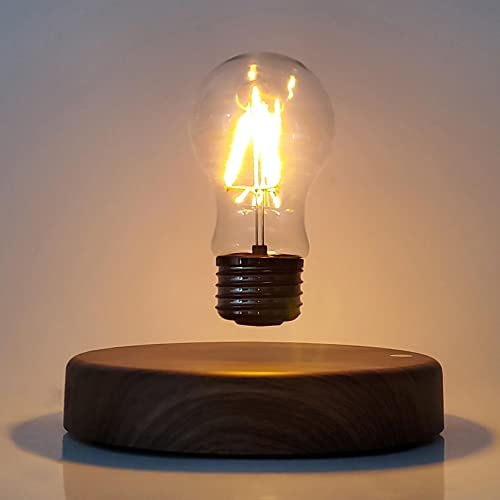 HCNT Levitating Bulb Lamp Magnetic Floating LED Desk Light - 360° Rotation, Night & Room Decor, Variation 1