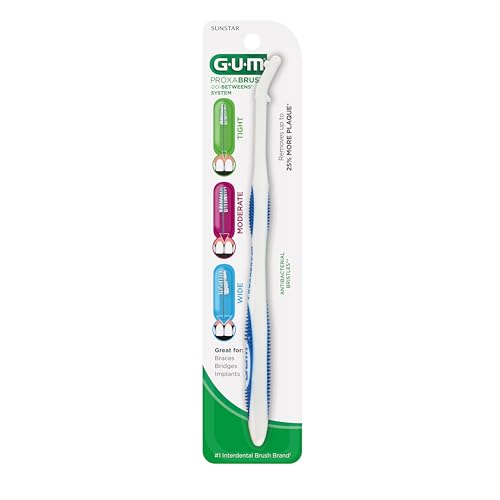 GUM Proxabrush Interdental Brush Refills for Deep Cleaning - 6 Pack