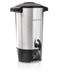 Hamilton Beach 45-Cup Coffee Urn & Hot Beverage Dispenser - Single-Spout, Silver