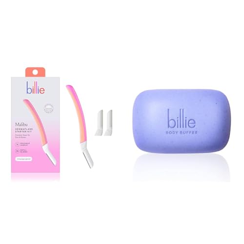 Billie Razors for Women Shave Kit with Women¡¯s Razor, 4 x 5-Blade Razor Refills, Magnetic Holder - Cool Blue and Malibu
