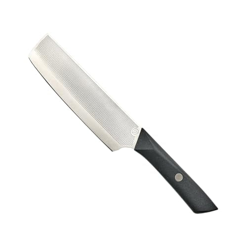 6.75-Inch Nakiri Vegetable Knife - German Steel, Nonstick Blade for Precise Vegetable Chopping