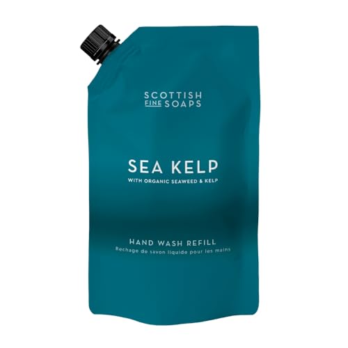 Scottish Fine Soaps Sea Kelp Hand Wash Refill, Organic Seaweed and Kelp, Fresh Marine Spa-Like Scent, Recyclable Pouch, 1.2 Litre