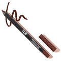 The Lip Bar - Lip Liner, Straight Living (Deep Brown) - High Pigment & Super Creamy - Smudge Proof & Water Resistant - Jojoba Oil, Aloe Vera, Coconut Oil, & Vitamin E - Vegan & Cruelty Free - .042 oz