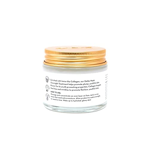 The Cr?me Shop Korean Skincare | Overnight Gel Mask for Moisturizing and Hydrating, Anti-Aging, Brightening, Relief facial skin care - 2.36 oz (Collagen)