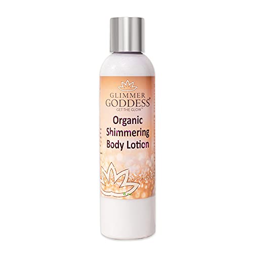 Organic Body Shimmer Lotion with Diamond Flecks - Nourishing & Hydrating 8oz - VariVariation of Diamond