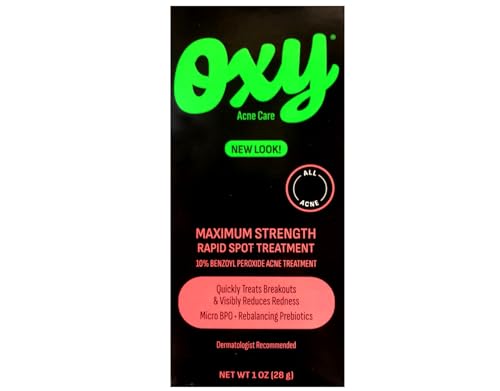 Oxy Maximum Strength Rapid Acne Spot Treatment 1oz (Pack of 3) - Fast Redness Relief