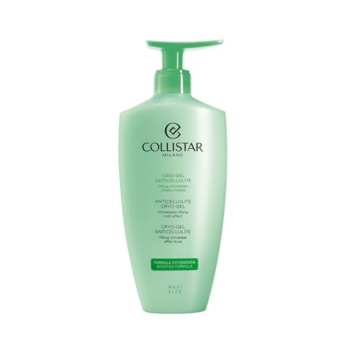 Collistar Anti-Cellulite Kryo Gel Body Cream with Cooling Effect, Stimulates Microcirculation and Fluid Drainage for Orange Peel, Heavy Legs and Sensitive Capillaries 400ml