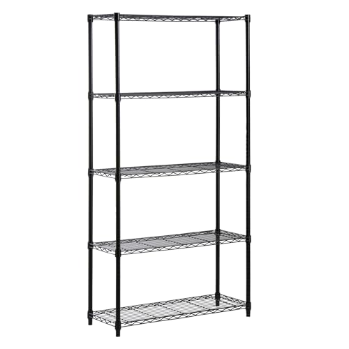 Honey-Can-Do 5-Tier Steel Wire Shelf - Heavy Duty, Adjustable, NSF-Certified