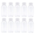 100ml PET Travel Bottles Set of 10 Clear Empty Storage Containers – Screw Cap