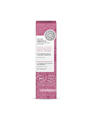 Natura Siberica Snow Cladonia Night Face Cream - Anti-Aging, Hydrating, 50ml