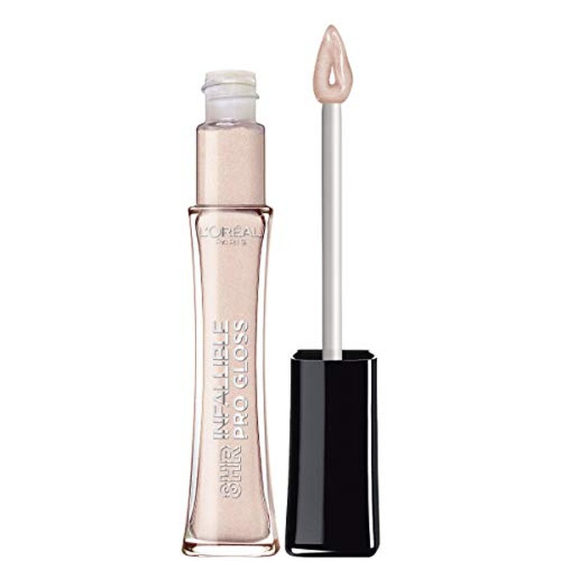 L¡¯Oreal Paris Makeup Infallible 8 Hour Hydrating Lip Gloss, Frosted, 0.21 Fl Oz (Pack of 2)