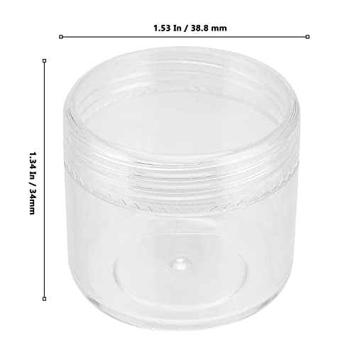 MUKLEI 150pcs Clear 20g Cosmetic Sample Containers Travel Size Jars