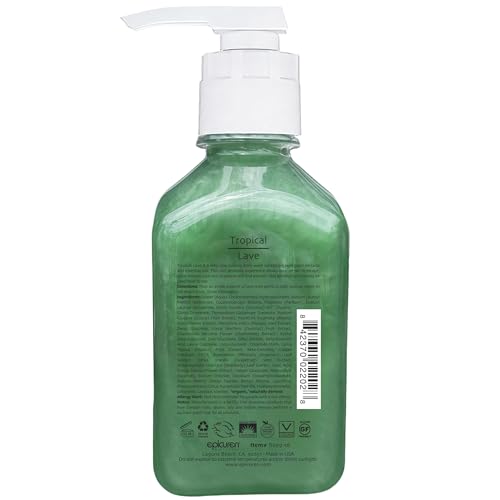 Epicuren Tropical Lave Coconut Shampoo (16 oz) — Luxurious Plant-Based Cleanser