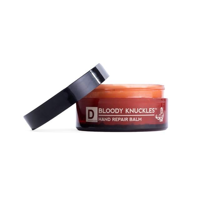 Duke Cannon Bloody Knuckles Hand Repair Balm - Travel Size 4 Pack, Unscented Moisturizer for Dry, Cracked Hands