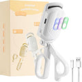 docolor Heated Eyelash Curler fast heat up within 10s, 24 hours long lasting Electric Eyelash Curler 3 Temperature Modes with USB Rechargeable safe lash curler quick natural curling eye lashes