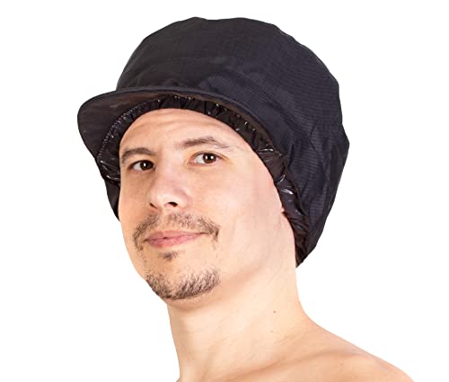 Men's Waterproof Adjustable Shower Cap for Braids Curls & Locs - Reusable & Durable