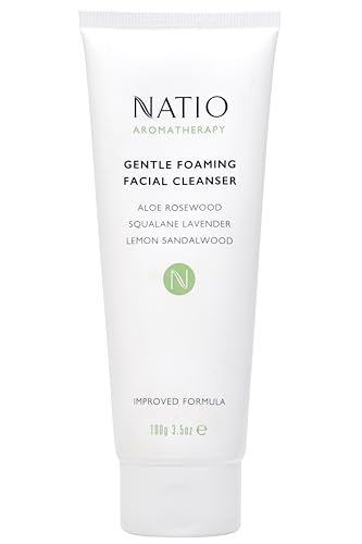 Natio Australia Aromatherapy Gentle Foaming Facial Cleanser with Aloe Vera, 3.5oz