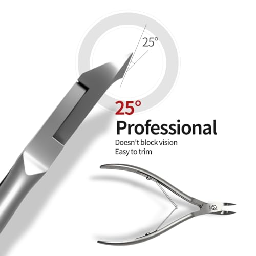 Salon-Quality Stainless Steel Cuticle Trimmer for Precise Nail Care