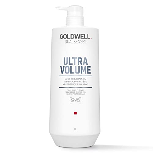Goldwell Dualsenses Ultra Volume Bodifying Shampoo 33.8 Fl Oz 1L Gentle & Color-Safe