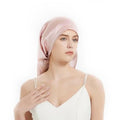 100% Real Mulberry 19 Momme Silk Bonnet -Tie Band Bonnet for Curly Hair - Silk Hair Wrap for Women Night Cap-Sleeping Cap