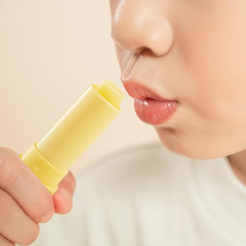 RUNBEN 3 Pack Kids Lip Balm Set - Safe, Non-Toxic Baby Lip Care, Moisturizing & Gentle