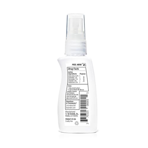 bü SPF 50 Sunscreen Spray for Face & Body, White Sage, 1 oz (3 Pack) – Water-Resistant, Non-Greasy, Travel Size