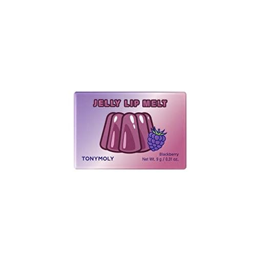 TONYMOLY Jelly Lip Melt ? Moisturizing & Hydrating Lip Balm Treatment with Blackberry ? Nourishing, Non-Sticky, Glossy Finish, 0.31 oz