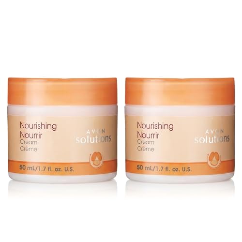 AVON Nourishing Face Moisturizer Cream 1.7 Fl Oz Pack of 2 - Deep Hydration for Sensitive Skin