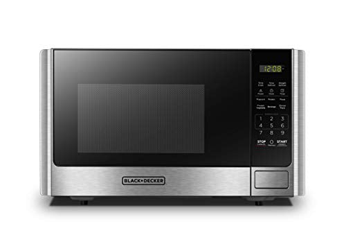 Countertop Microwave Oven 0.9 Cu.Ft 900W Stainless Steel - Black+Decker