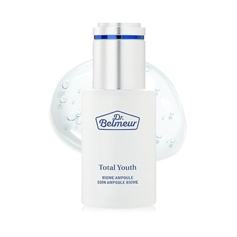 Dr. Belmeur Total Youth Biome Ampoule (1.2fl oz) - Premium Serum for Wrinkles, Elasticity & Hydration. Korean Skin Care by LG Beauty. Collagen, Panthenol, Niacinamide, Licorice.