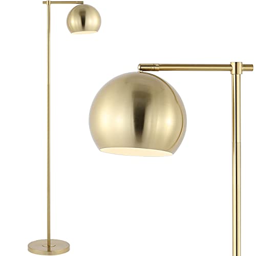Modern Brass Gold Floor Lamp - 58.5" Metal Mid-Century Style Lighting - Variation of THIS listing