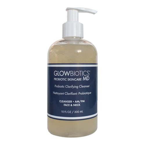 Probiotic Clarifying Face & Body Cleanser with Salicylic Acid & Eucalyptus - 10 oz - Gentle Foaming Wash for Oily Skin - Glowbiotics