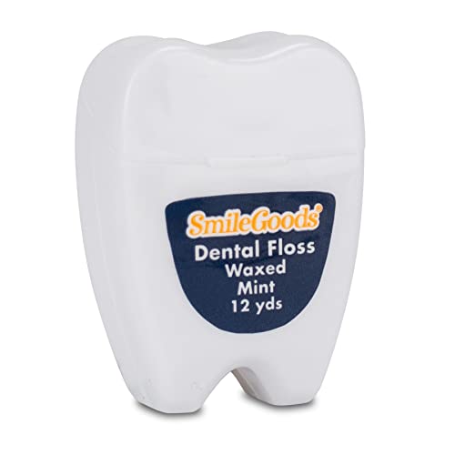 Practicon SmileGoods Molar Shaped Waxed Dental Floss 144 Pack - Travel & Kids