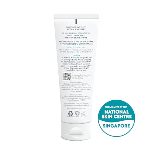 Rapid Itch Relief Cream for Eczema Psoriasis Sensitive Skin 2.53 fl oz