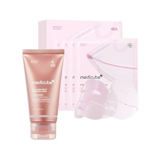 Medicube All Day Glass Glow Skin Duo - Collagen & Salmon DNA Peel-Off Masks