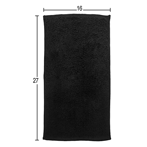 Cotton Salon Towels 16x27 Inches, Ultra-Absorbent & Machine Washable, 24 Pack for Hair, Spa, Gym & Home