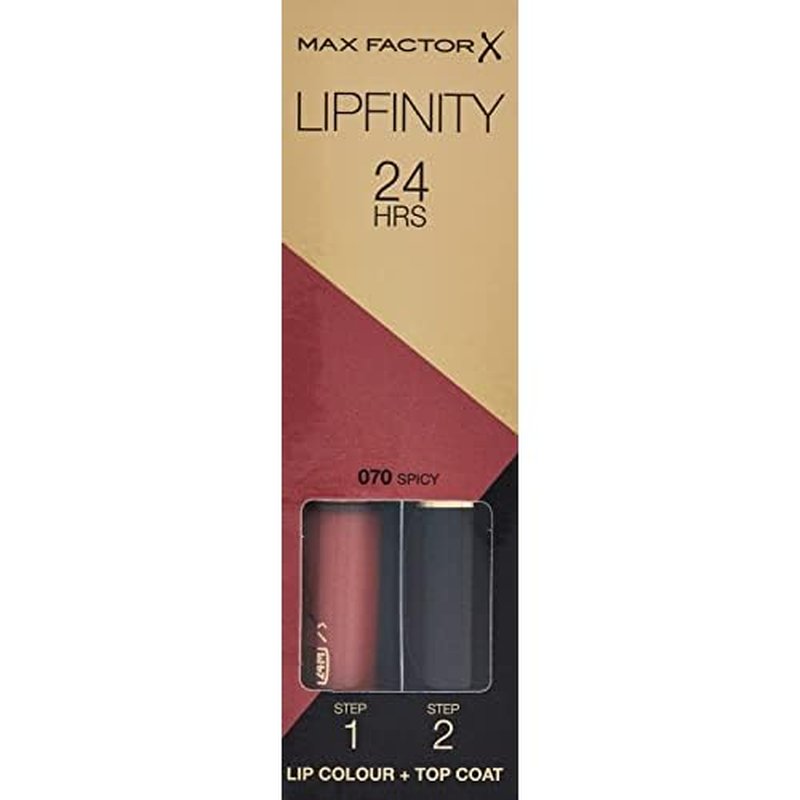 Max Factor Lipfinity Lipstick, Spicy, 1 Set