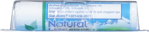 Mentholatum Natural Ice Lip Balm Original SPF 15 - Pack of 5 - 1 Count Each