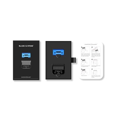 Blade & Stone¢â Replacement Clipper Blade - Diamond-S¢â Blade - Micro-Gap¢â Technology - Graphene-X¢â - Fits Blade & Stone¢â Cordless Clippers and Most Popular Barber (Regular Replacement Blade)