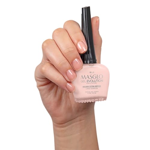 Nail Polish Set - Peach Pink Gel - No UV/LED Lamp Needed, 12-Day Wear, 3 Colors, Vegan, Fast-Drying