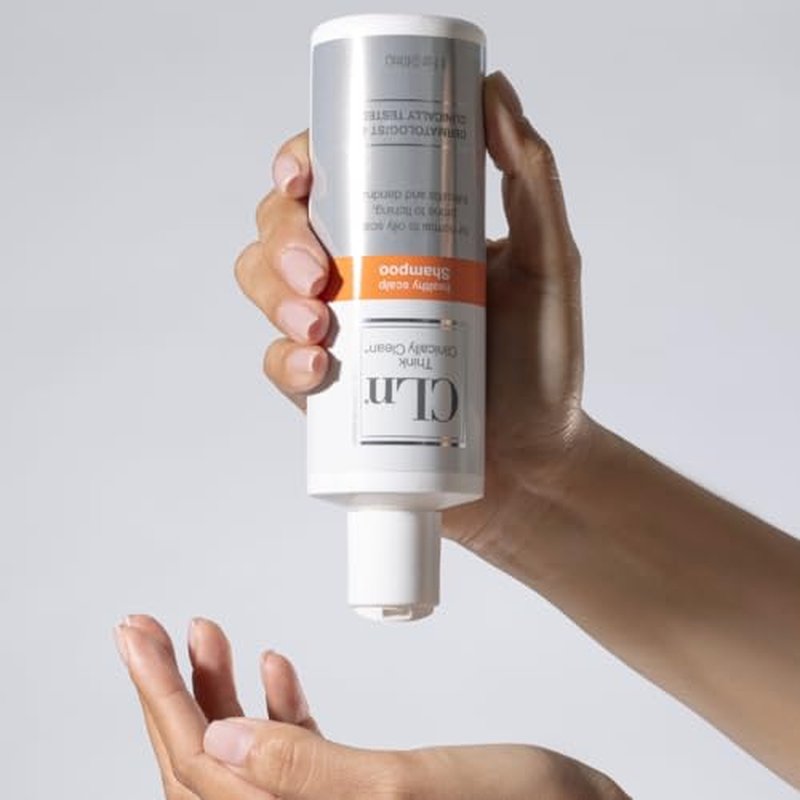 CLn¢ç Shampoo - Clarifying Formula with Salicylic Acid, for Normal to Oily Scalp Prone to Folliculitis, Dandruff, Itchy & Flaky Scalp, Fragrance-Free & Paraben-Free, 8 fl. oz.