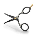 BRV MEN Black Rounded-Tip Nose & Ear Hair Scissors 4.2" - Professional Grooming Tool